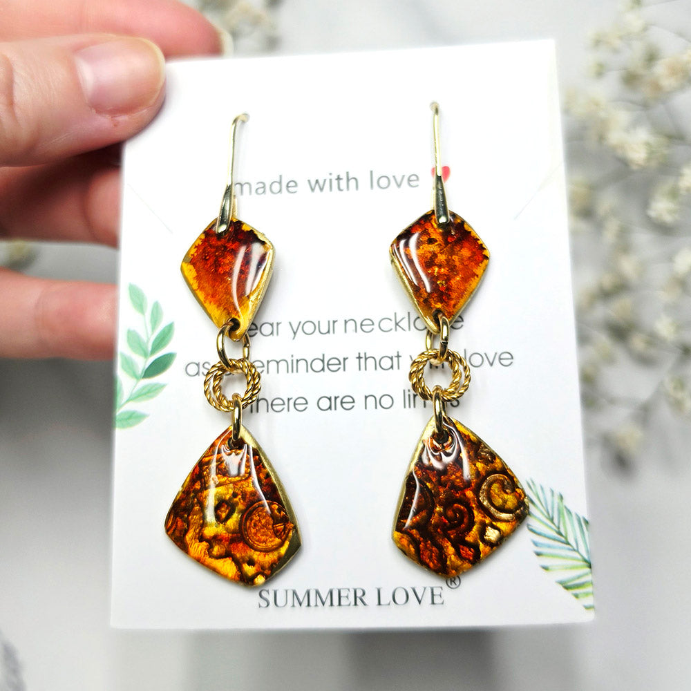 Amber Treasures Earrings