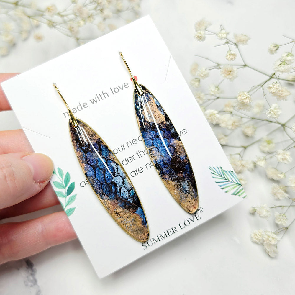Golden Midnight Earrings