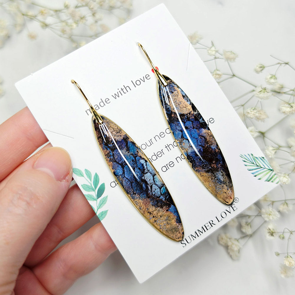Golden Midnight Earrings