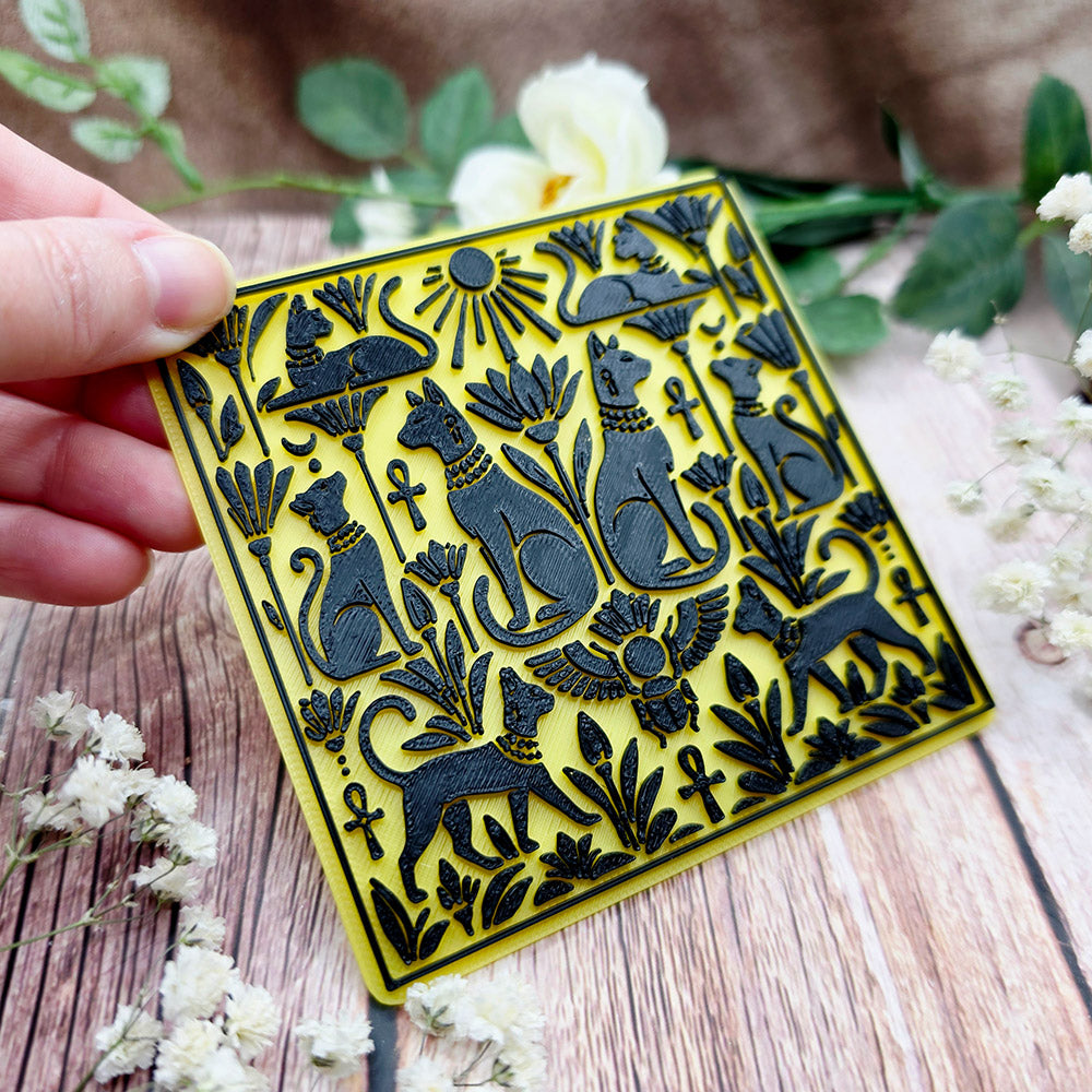 Egyptian Texture #9 - Sacred Cats of Egypt