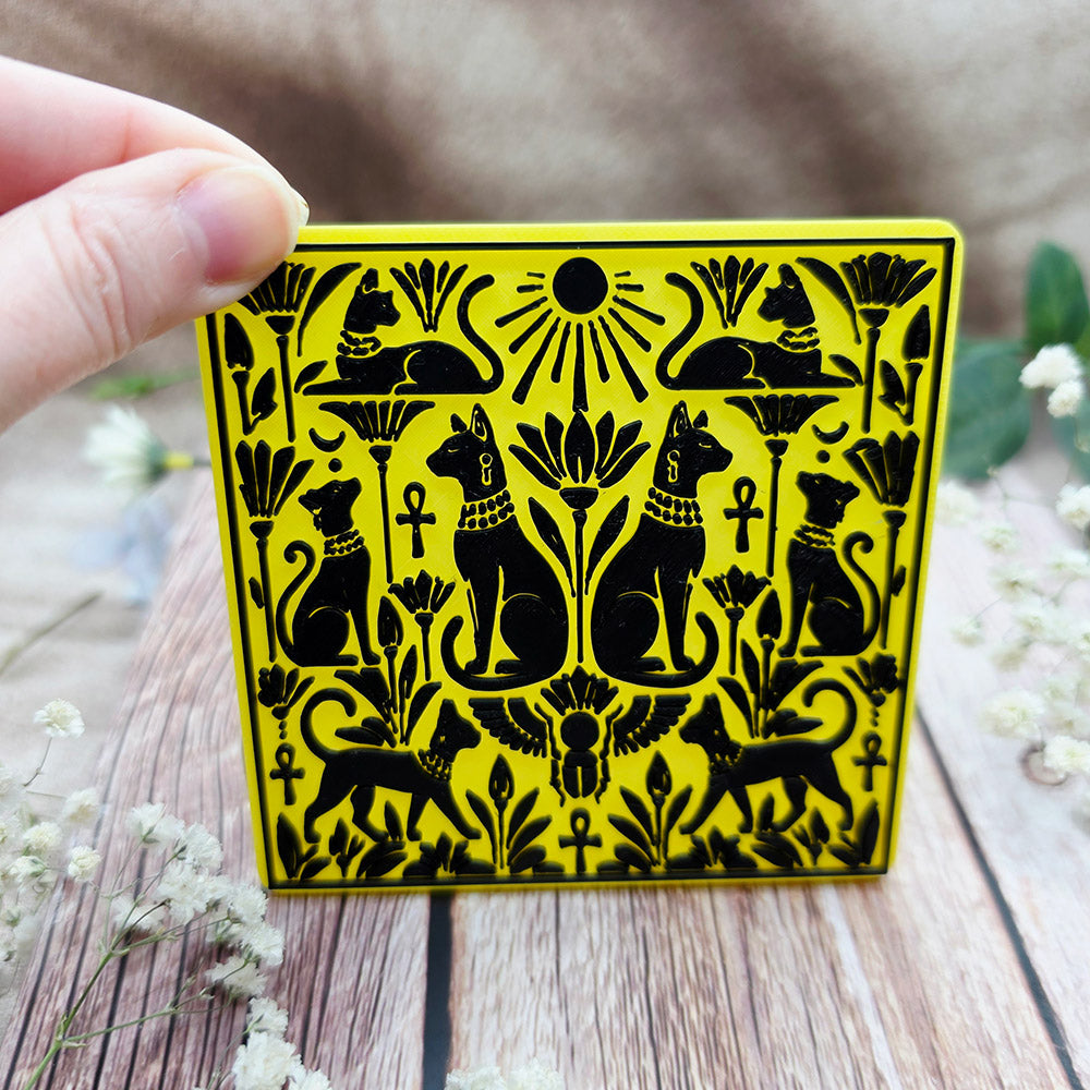 Egyptian Texture #9 - Sacred Cats of Egypt