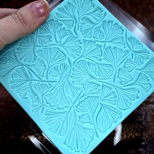 Gingko Leafs Pattern Silicone Texture