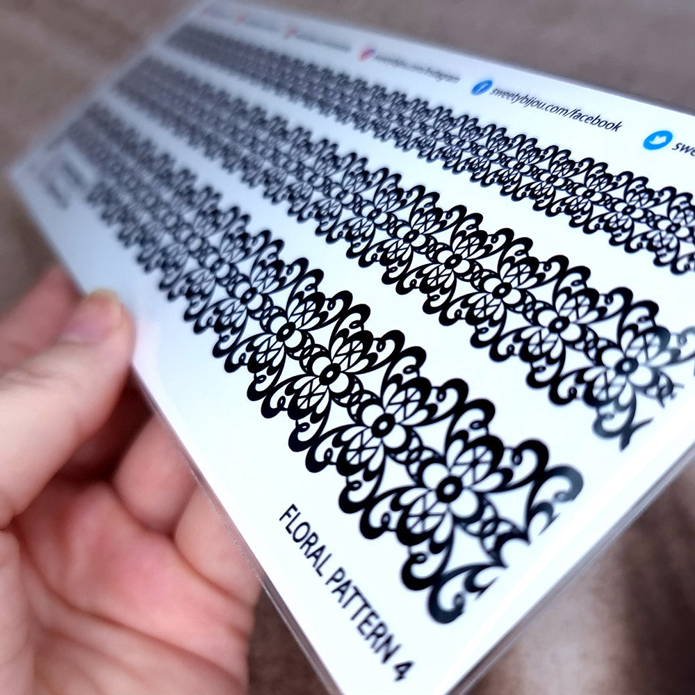 Long texture "Floral Pattern 4+"