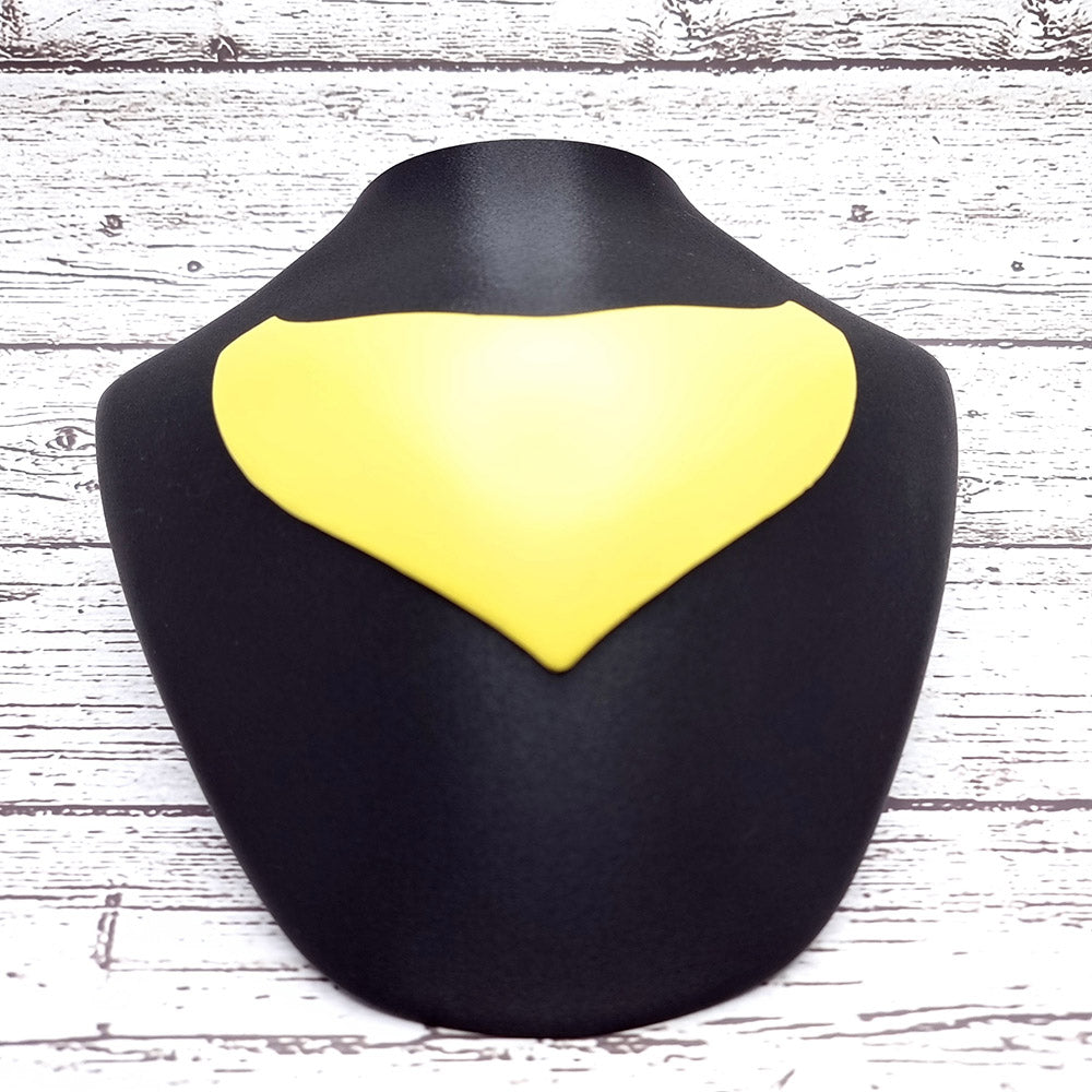 Extra-curved baking base for polymer clay necklaces