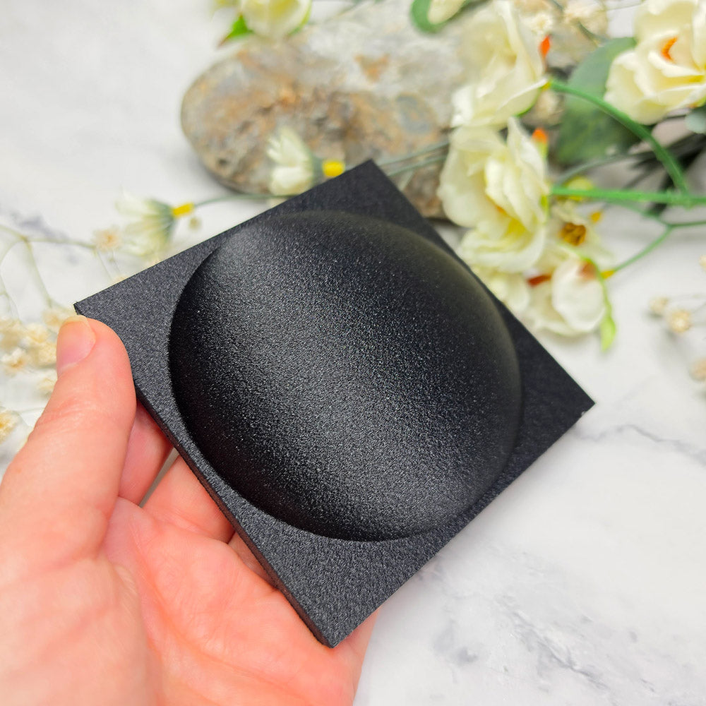 Black Round baking base for polymer clay