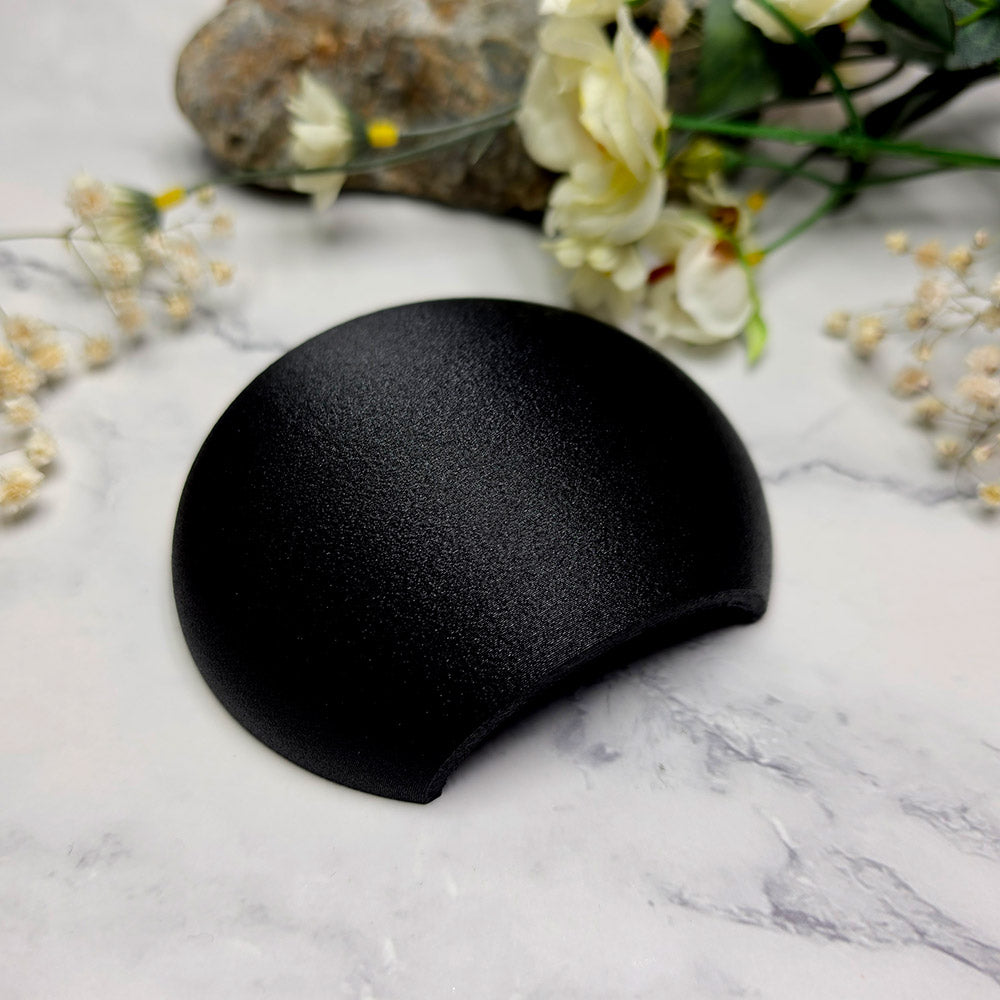 Black Large Shell domed baking base for polymer clay