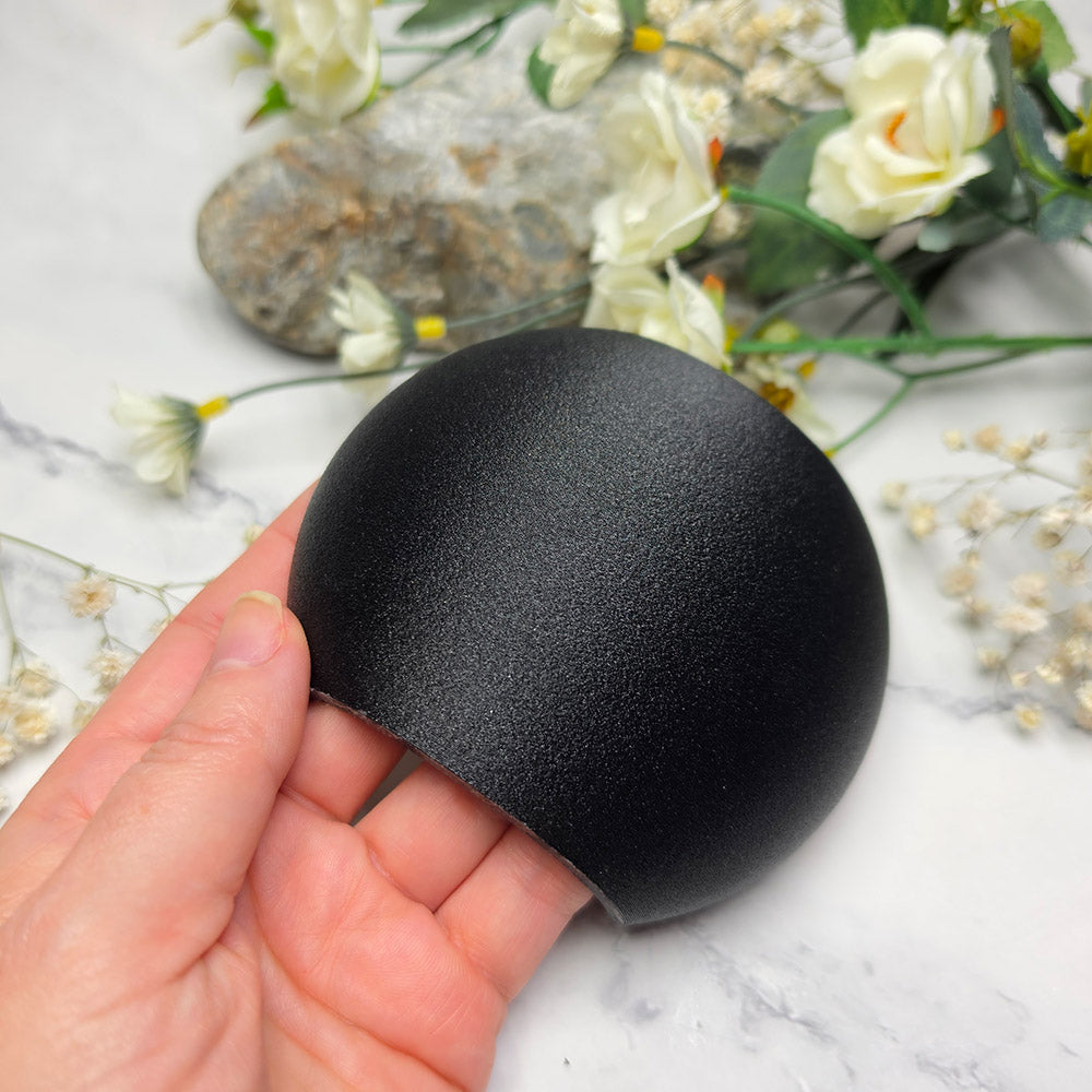 Black Large Shell domed baking base for polymer clay