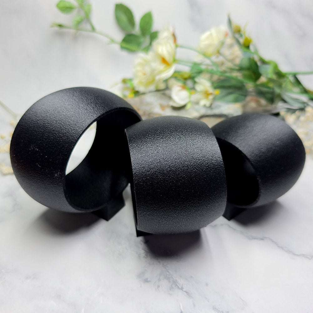 Black curved bracelet cuff maker baking base for polymer clay