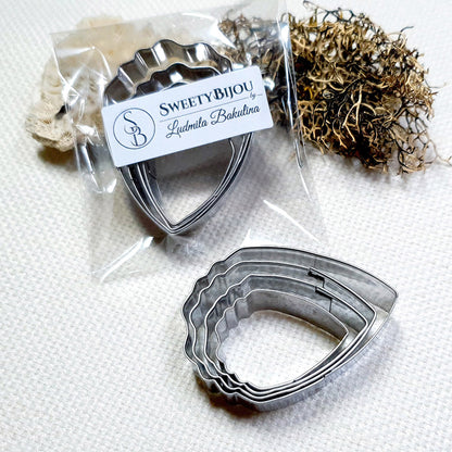 Cutter (4pcs) For Polymer Clay "Peony Petal"