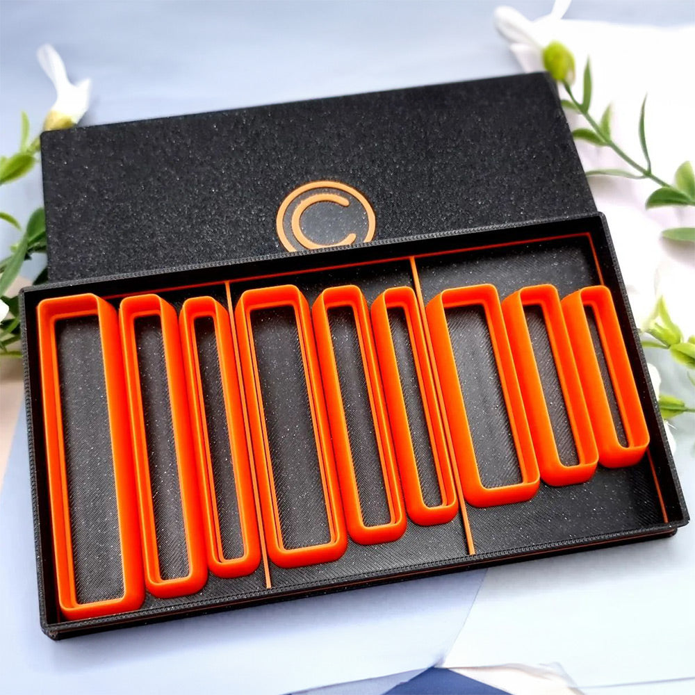 Huggie Earrings Toolkit: Oven-Safe Baking Base + 9 Cutter Set in Designer Box