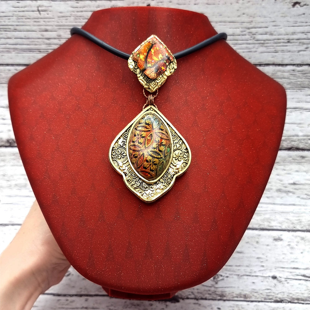Display for Necklaces - Crimson Red Display for Necklace SweetyBijou Tools   