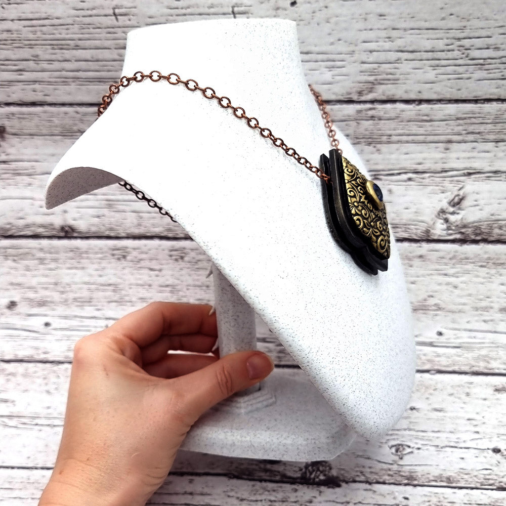 Display for Necklaces - White Marble Display for Necklace SweetyBijou Tools   