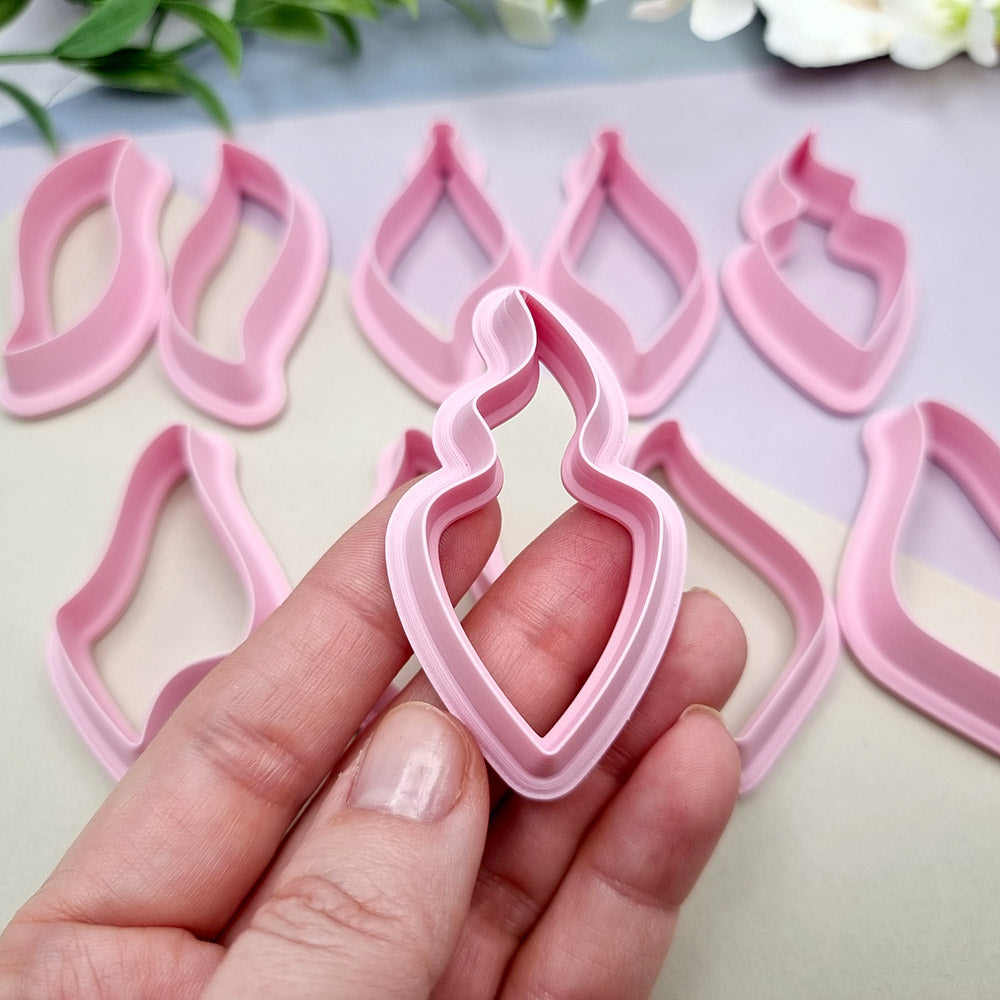 10pcs Earrings Cutters Set #7, Polymer Clay Cutters, Clay Cutters for Polymer Clay Jewelry Plastic Cutters SweetyBijou Tools   