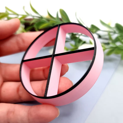 Pizza Cutter - 4 slices Plastic Cutters SweetyBijou Tools   