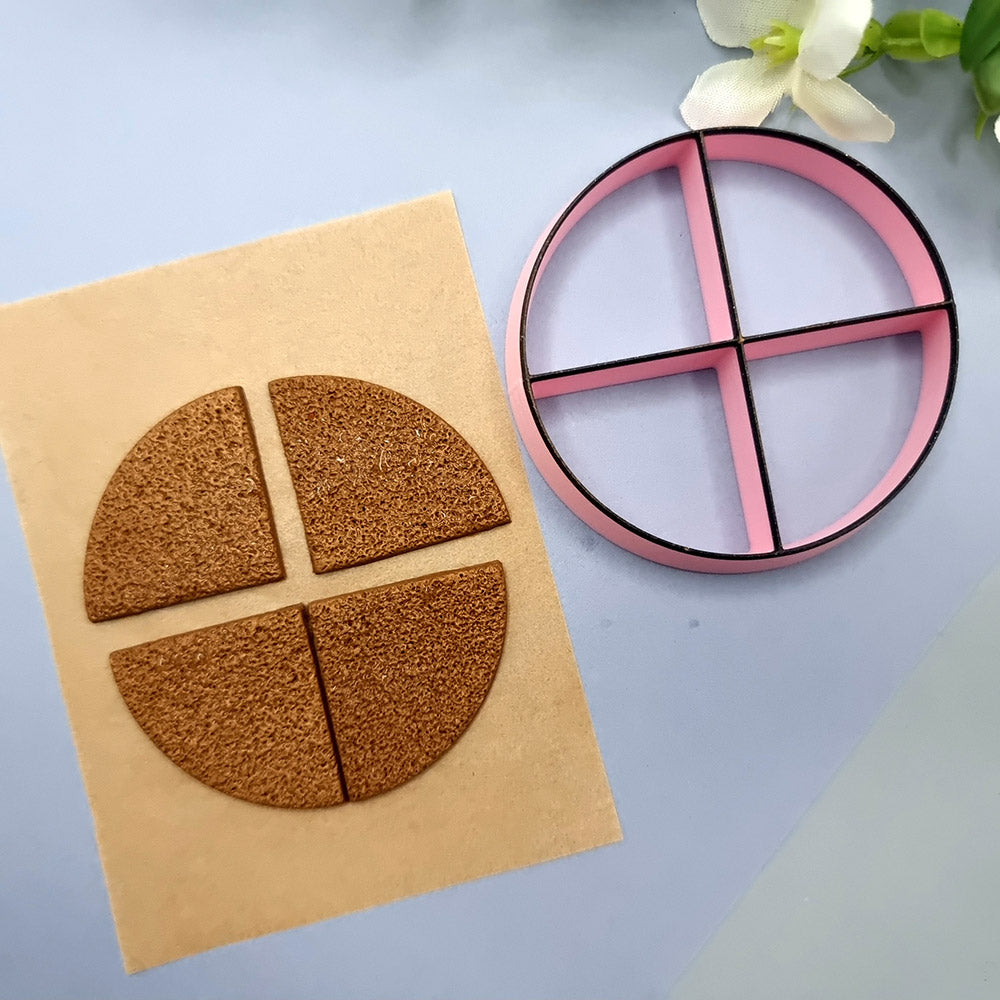Pizza Cutter - 4 slices Plastic Cutters SweetyBijou Tools   