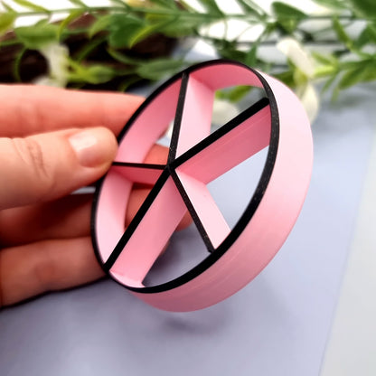 Pizza Cutter - 5 slices Plastic Cutters SweetyBijou Tools   