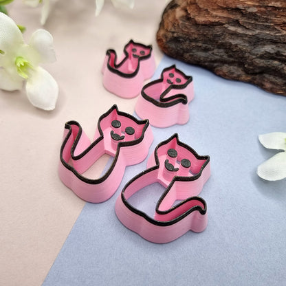 Cats Polymer Clay 2 Mirrored Cutters