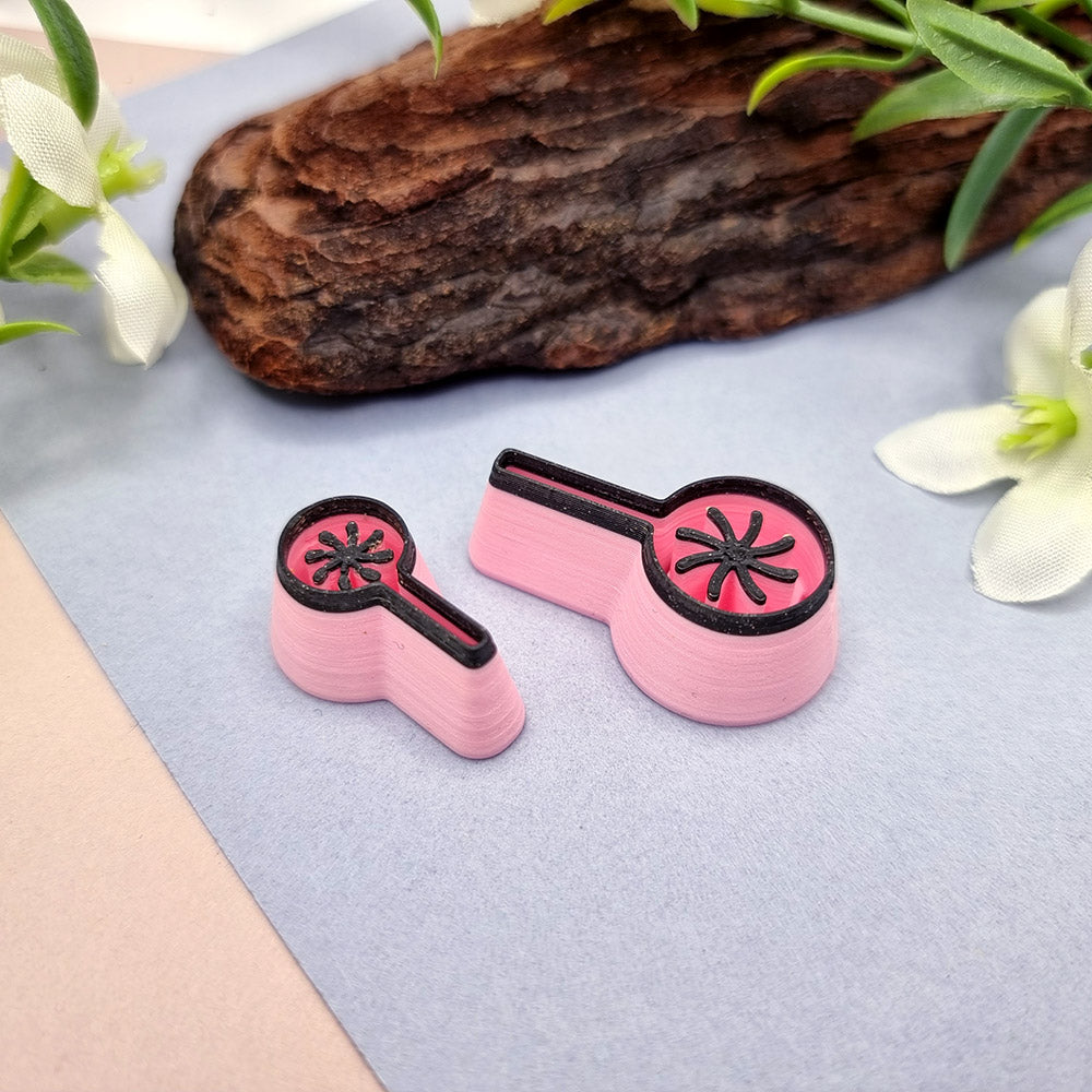 Lollipop shape Halloween polymer clay cutter