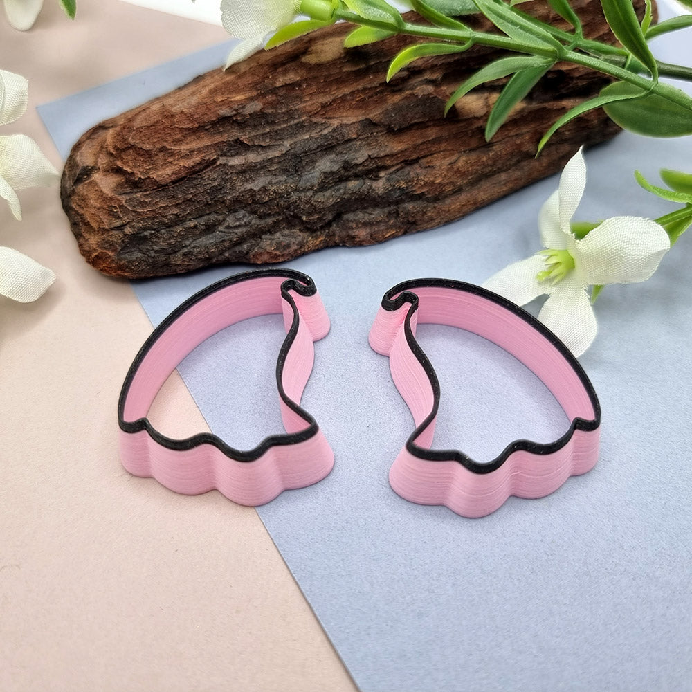 Ghost shape Halloween polymer clay cutter