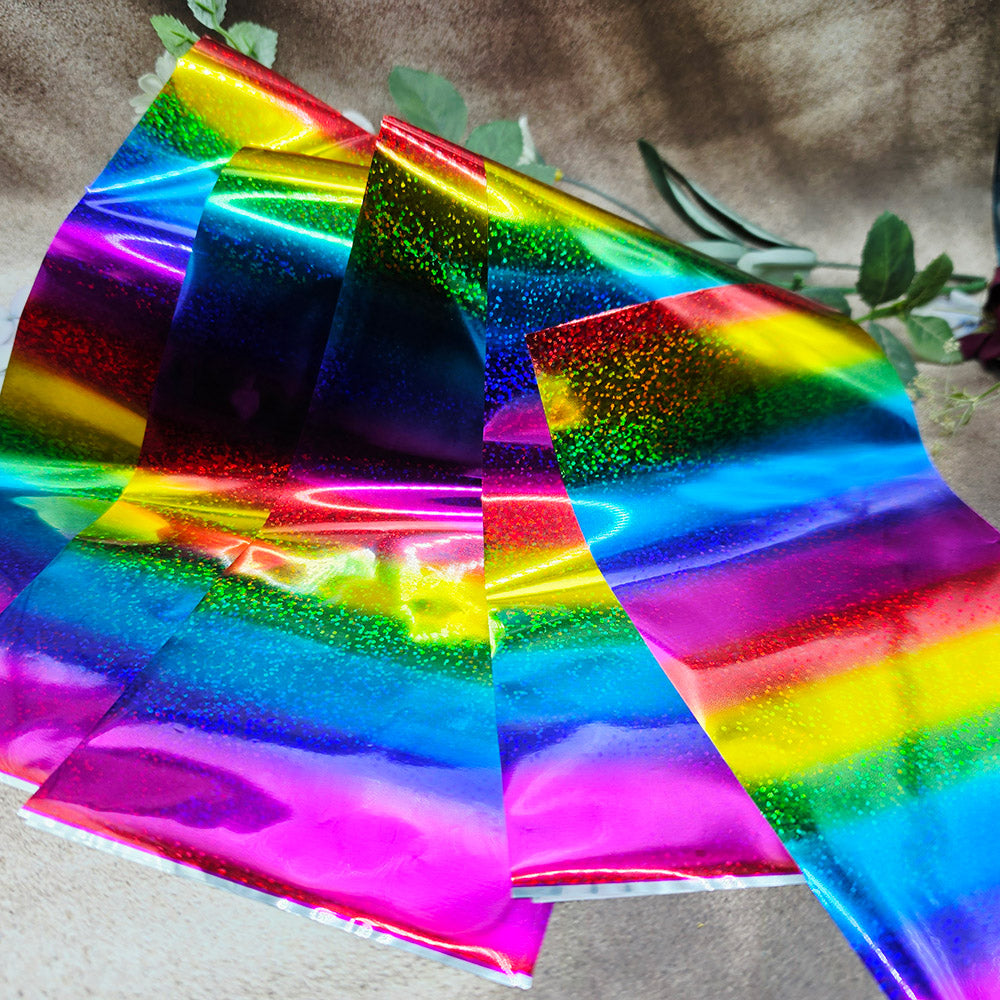 Rainbow Confetti Foils, 10 sheets
