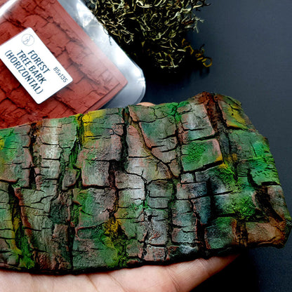 Silicone Texture - Forest Tree Bark (Horizontal)