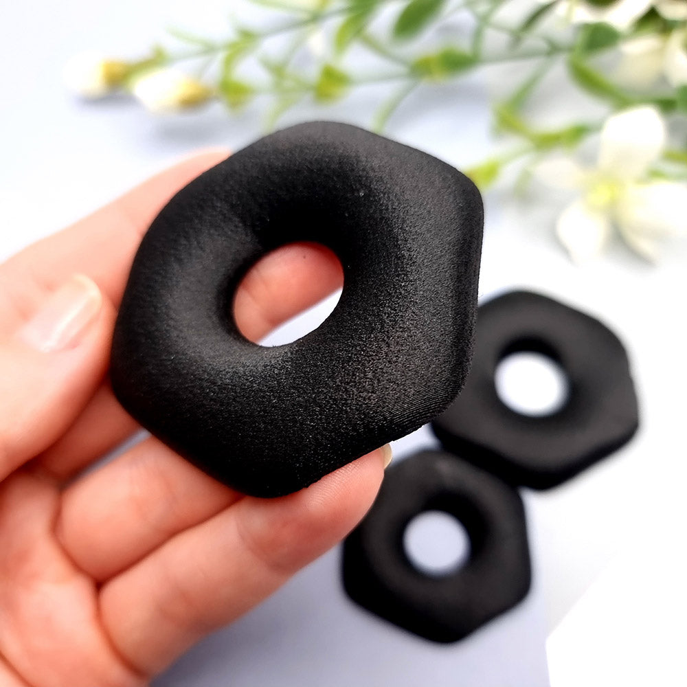 Geometric Blanks - Hexagon Central Donut Bakeable Blanks SweetyBijou Tools   