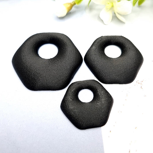 Geometric Blanks - Hexagon Side Donut Bakeable Blanks SweetyBijou Tools   
