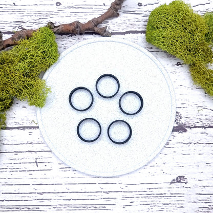 Flat Ring Blanks - Medium (7.5mm) Bakeable Blanks SweetyBijou Tools   