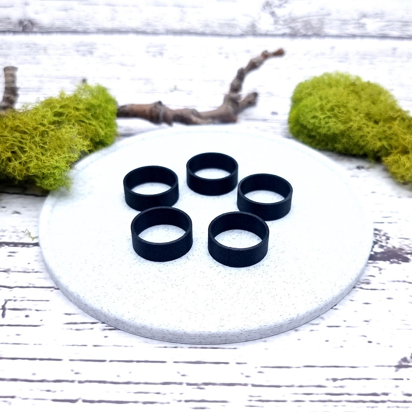 Flat Ring Blanks - Medium (7.5mm) Bakeable Blanks SweetyBijou Tools   