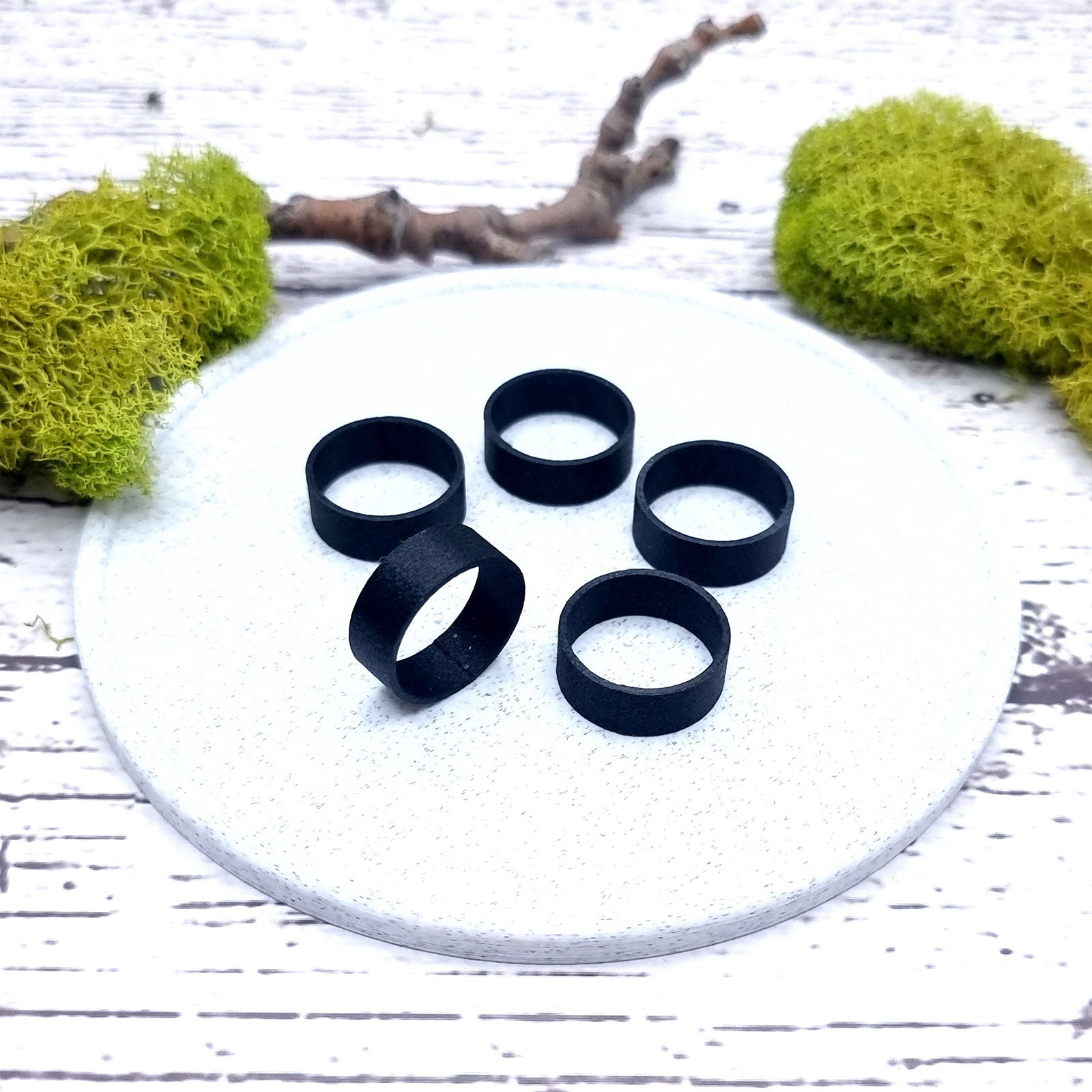 Flat Ring Blanks - Medium (7.5mm) Bakeable Blanks SweetyBijou Tools   