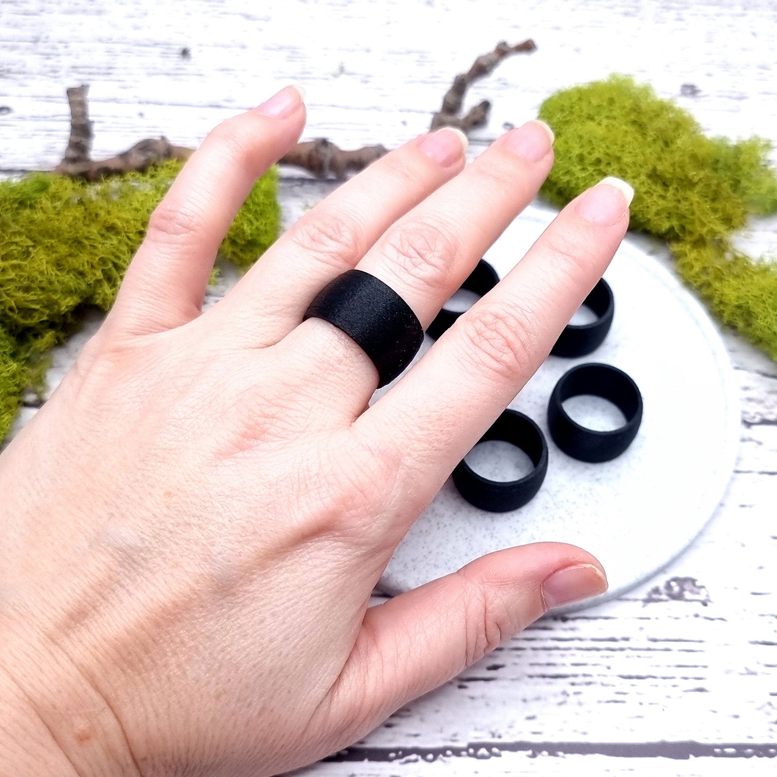 Light Convex Ring Blanks - Wide (12.5mm) Bakeable Blanks SweetyBijou Tools   