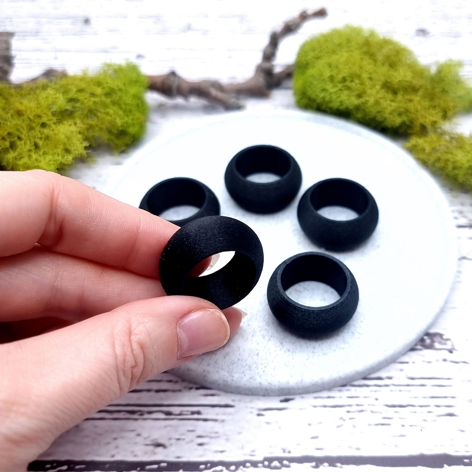 Highly Convex Ring Blanks - Wide (12.5mm) Bakeable Blanks SweetyBijou Tools   