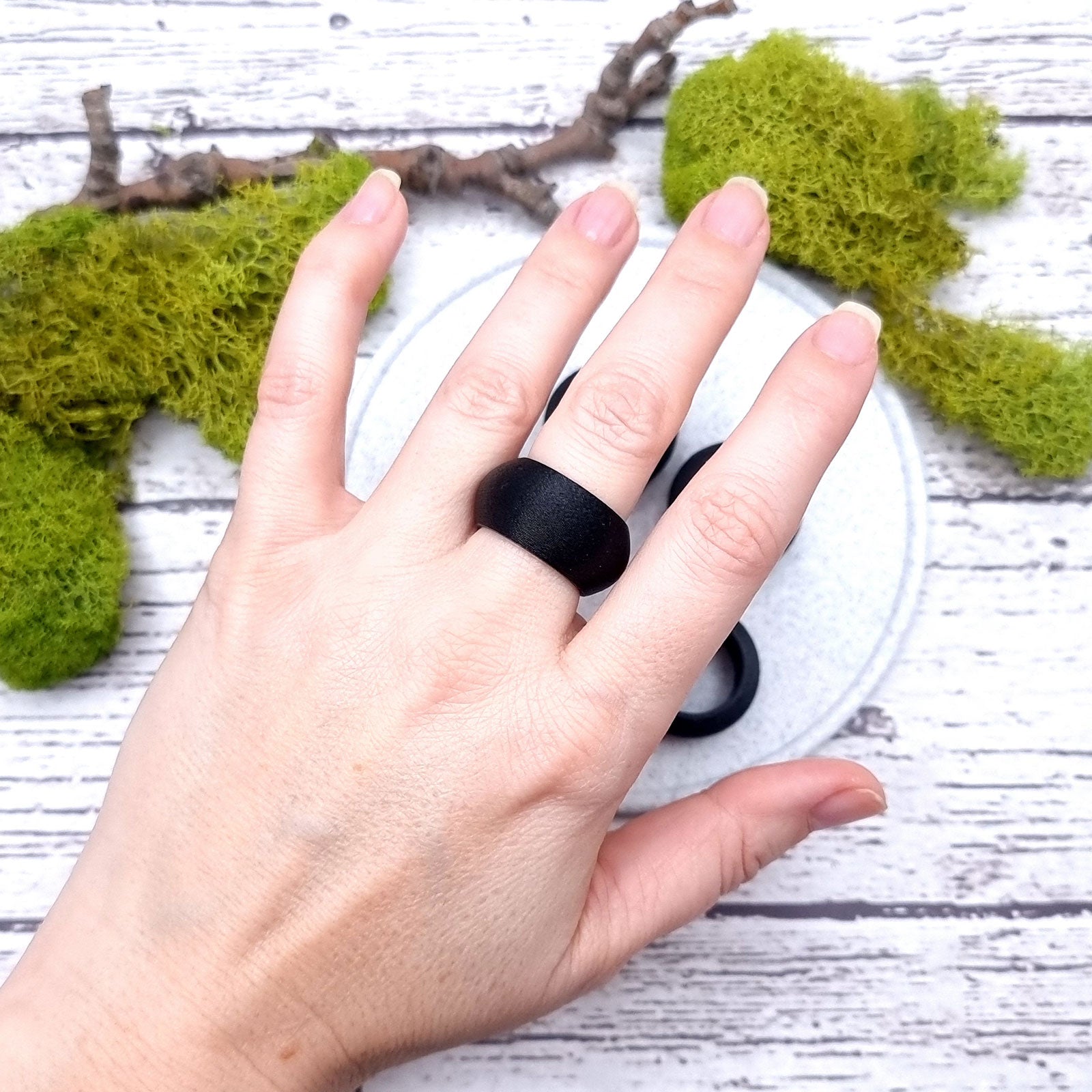 Highly Convex Ring Blanks - Wide (12.5mm) Bakeable Blanks SweetyBijou Tools   