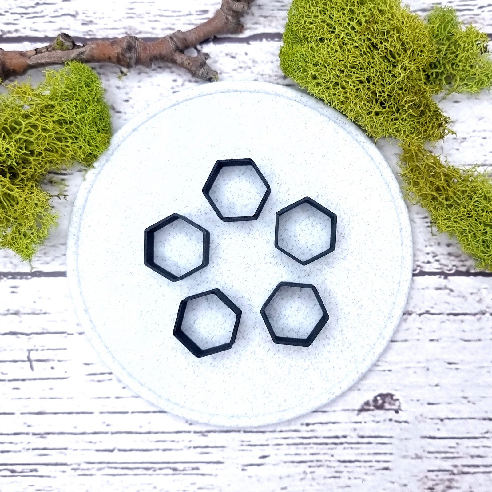 6-Sided Ring Blanks - Wide (12.5mm) Bakeable Blanks SweetyBijou Tools   