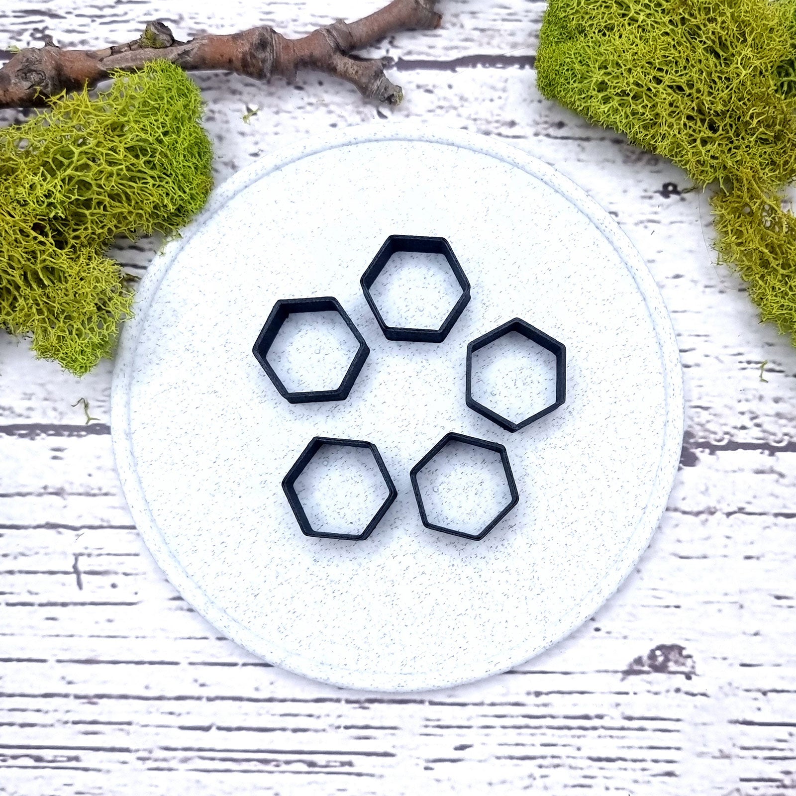 6-Sided Ring Blanks - Medium (10mm) Bakeable Blanks SweetyBijou Tools   