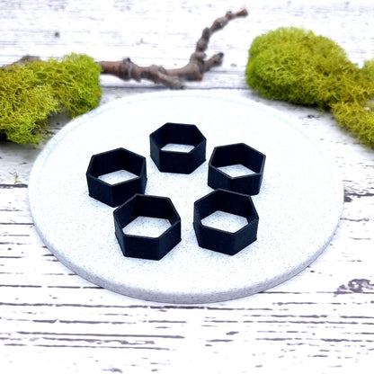 6-Sided Ring Blanks - Medium (10mm) Bakeable Blanks SweetyBijou Tools   