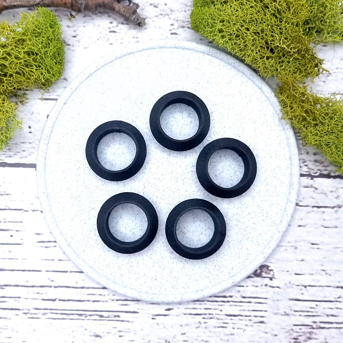 Sharp Convex Ring Blanks - Wide (12.5mm) Bakeable Blanks SweetyBijou Tools   