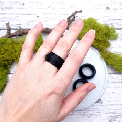 Sharp Convex Ring Blanks - Wide (12.5mm) Bakeable Blanks SweetyBijou Tools   