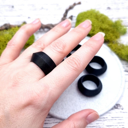 Sharp Convex Ring Blanks - Wide (12.5mm) Bakeable Blanks SweetyBijou Tools   