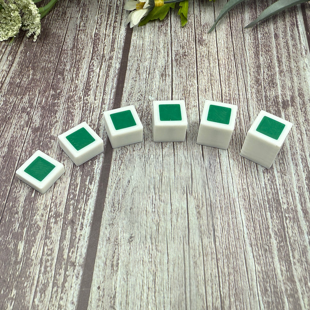 Set of 6x Cubed Markers