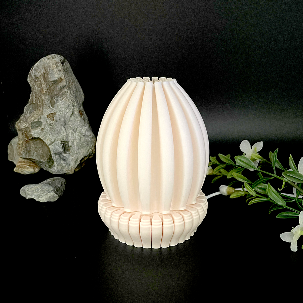 Blossom Glow Lamp - 3D Printed Modern Table Light, Soft Ambient Lighting for Cozy Home Decor