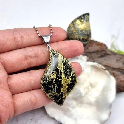 Jewelry Set "Golden Threads" out of Polymer Clay Jewelry Set SweetyBijou Jewelry   