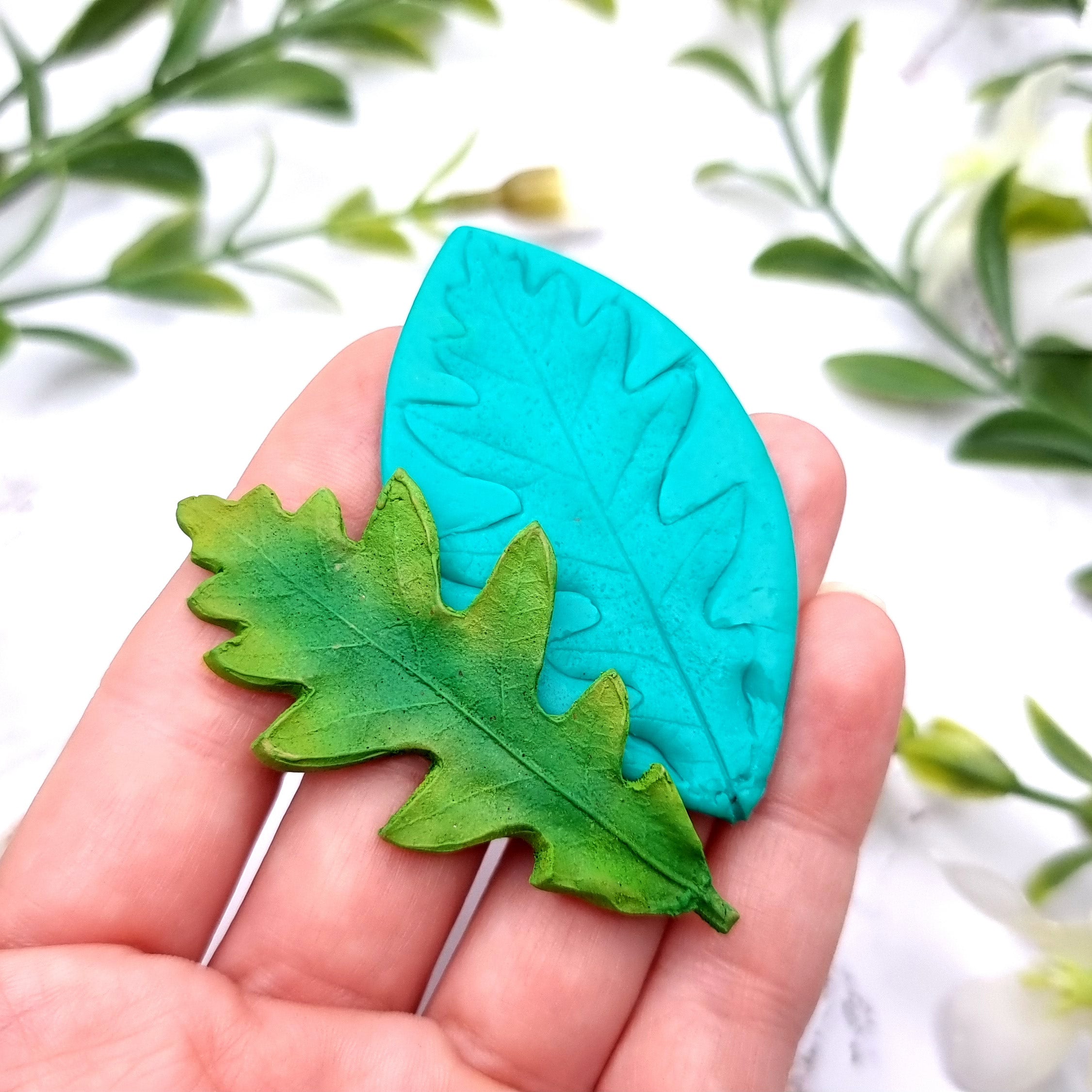 Natural Real Oak Leaf #1, 6cm Silicone Mold SweetyBijou Tools   