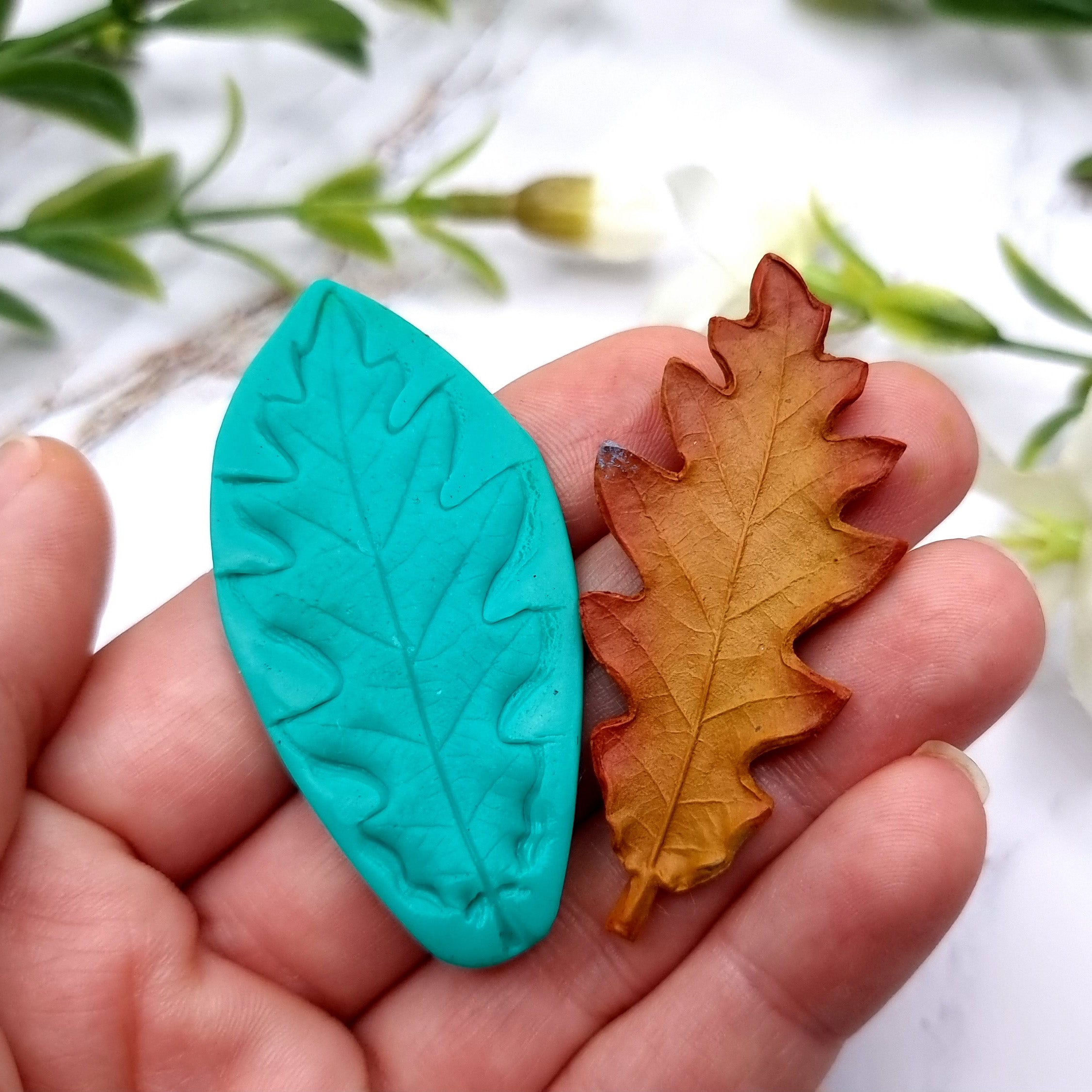 Natural Real Oak Leaf #2, 5.5cm Silicone Mold SweetyBijou Tools   