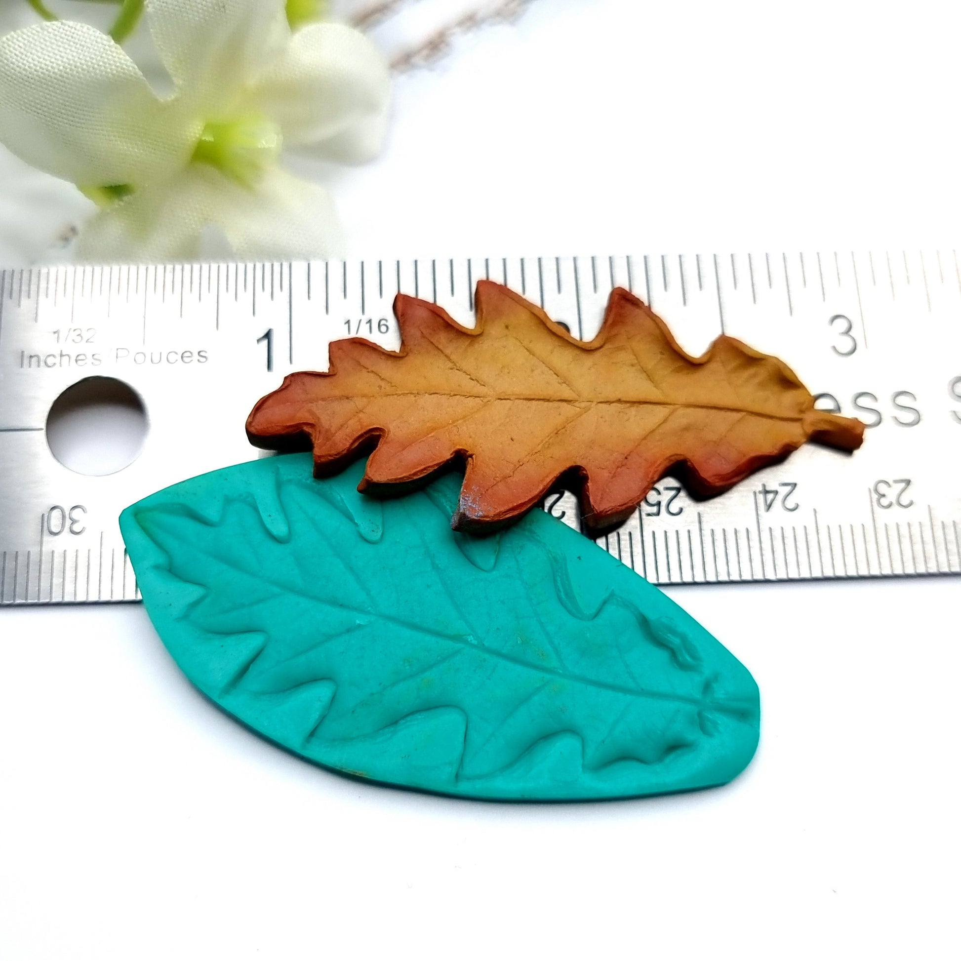 Natural Real Oak Leaf #2, 5.5cm Silicone Mold SweetyBijou Tools   