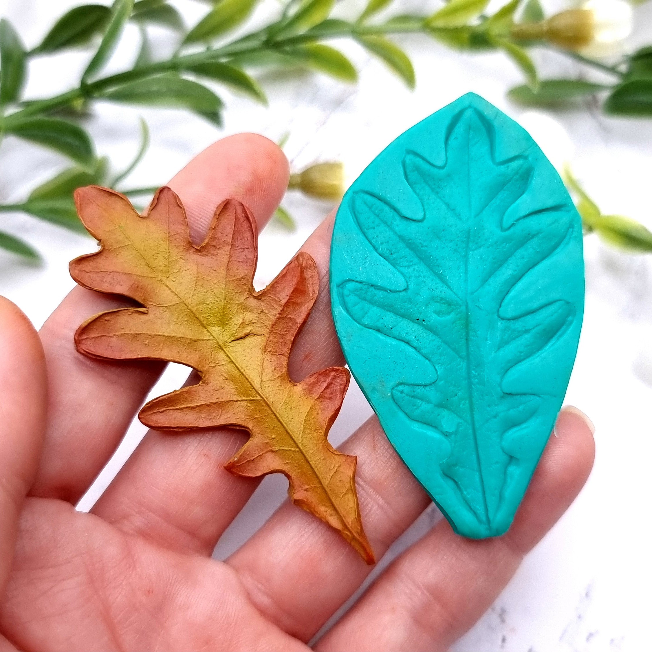 Natural Real Oak Leaf #5, 7cm Silicone Mold SweetyBijou Tools   