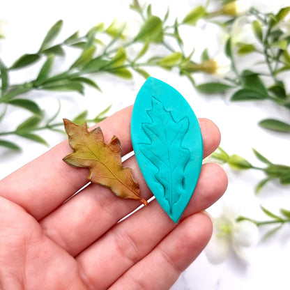 Natural Real Oak Leaf #7, 4cm Silicone Mold SweetyBijou Tools   