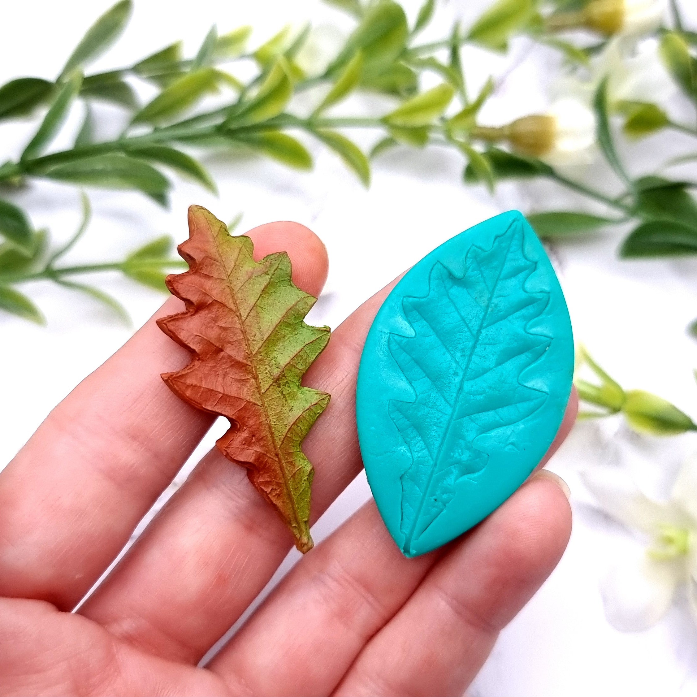 Natural Real Oak Leaf #9, 5cm Silicone Mold SweetyBijou Tools   