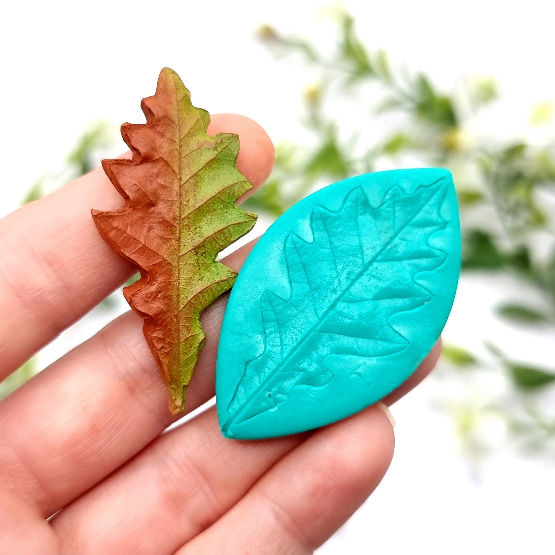 Natural Real Oak Leaf #9, 5cm Silicone Mold SweetyBijou Tools   