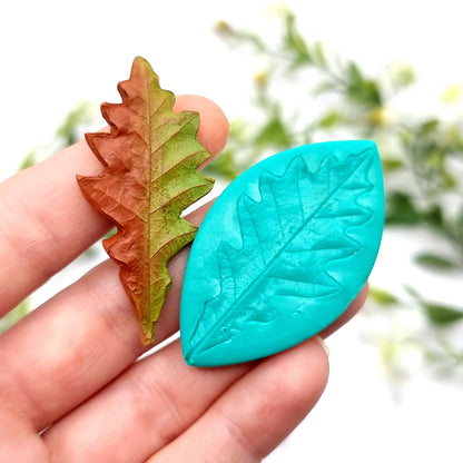 Natural Real Oak Leaf #9, 5cm Silicone Mold SweetyBijou Tools   